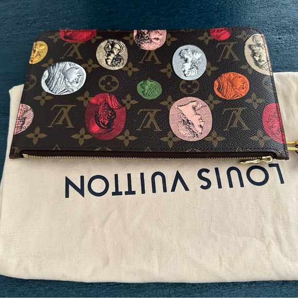 Louis Vuitton x Fornasetti Limited Edition Collaboration Pouchette Wristlet - Picture 2 of 5